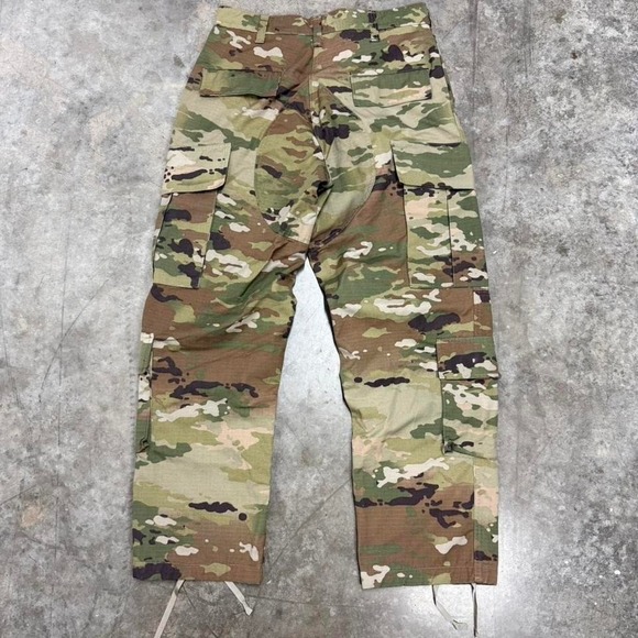 Vintage Military Issued Multi Camo Cargo Combat Trousers 34x29 - Picture 2 of 6